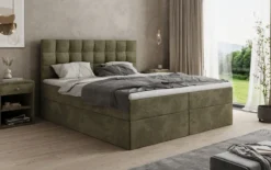 Boxspringbett Como in Cord mit Stauraum