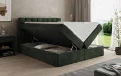 Boxspringbett Como in Cord mit Stauraum