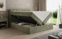 Boxspringbett Como in Cord mit Stauraum
