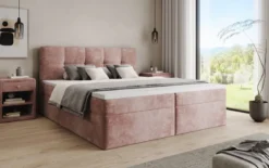 Boxspringbett Cozy II in Cord mit Stauraum