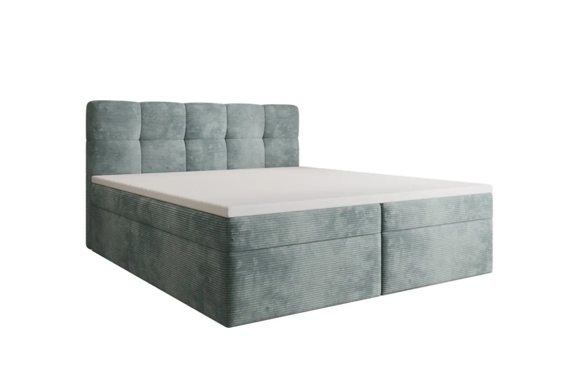 Boxspringbett Cozy II in Cord mit Stauraum