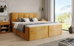 Boxspringbett Cozy II in Cord mit Stauraum