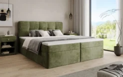 Boxspringbett Cozy II in Cord mit Stauraum