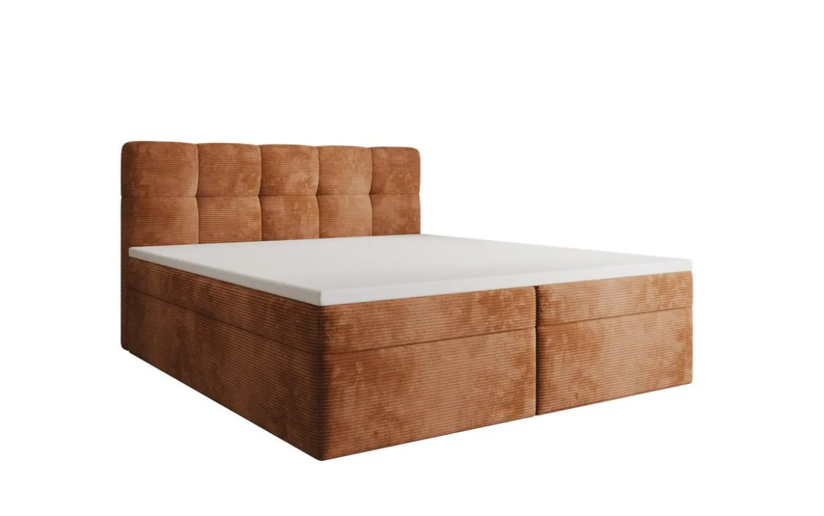 Boxspringbett Cozy II in Cord mit Stauraum