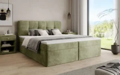 Boxspringbett Cozy II in Cord mit Stauraum
