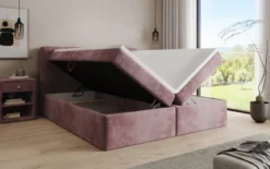 Boxspringbett Cozy II in Cord mit Stauraum