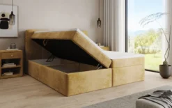 Boxspringbett Cozy II in Cord mit Stauraum