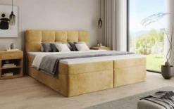 Boxspringbett Cozy II in Cord mit Stauraum