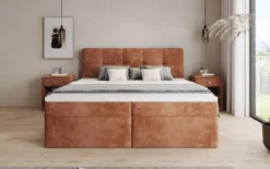 Boxspringbett Cozy II in Cord mit Stauraum