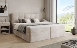 Boxspringbett Cozy II in Cord mit Stauraum