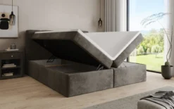 Boxspringbett Cozy II in Cord mit Stauraum