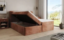 Boxspringbett Cozy II in Cord mit Stauraum