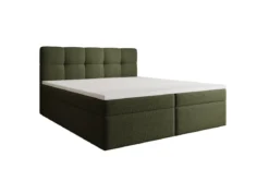 Boxspringbett Cozy II in Teddy Bouclé mit Stauraum
