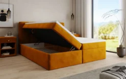 Boxspringbett Cozy II Samt mit Stauraum