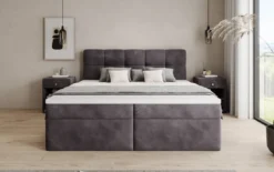 Boxspringbett Cozy II Samt mit Stauraum