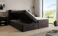 Boxspringbett Cozy II Samt mit Stauraum