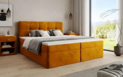 Boxspringbett Cozy II Samt mit Stauraum