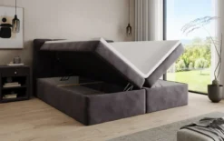 Boxspringbett Cozy II Samt mit Stauraum