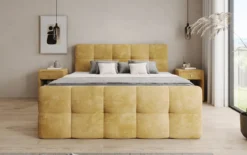 Boxspringbett Cozy in Cord mit Stauraum