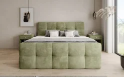 Boxspringbett Cozy in Cord mit Stauraum