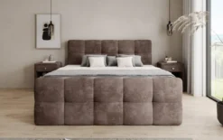 Boxspringbett Cozy in Cord mit Stauraum