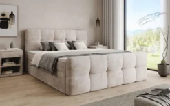Boxspringbett Cozy in Cord mit Stauraum