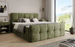 Boxspringbett Cozy in Cord mit Stauraum