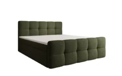 Boxspringbett Cozy in Teddy Bouclé mit Stauraum