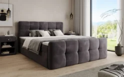Boxspringbett Cozy Samt mit Stauraum