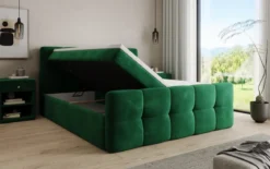 Boxspringbett Cozy Samt mit Stauraum