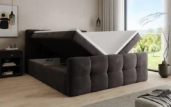 Boxspringbett Cozy Samt mit Stauraum