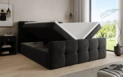 Boxspringbett Cozy Samt mit Stauraum