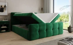 Boxspringbett Cozy Samt mit Stauraum