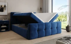 Boxspringbett Cozy Samt mit Stauraum
