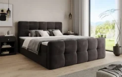 Boxspringbett Cozy Samt mit Stauraum