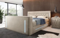 Boxspringbett Divalo mit TV Lift und Stauraum