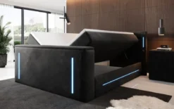 Boxspringbett Divalo mit TV Lift und Stauraum