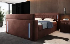 Boxspringbett Divaneo mit TV Lift und Stauraum (2 Schubladen)