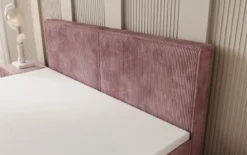Boxspringbett Elara mit Schwebeoptik in Cord