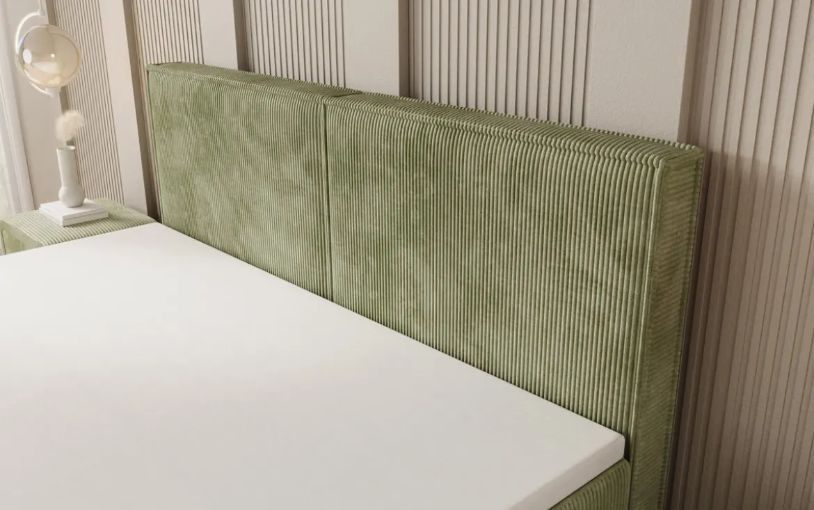 Boxspringbett Elara mit Schwebeoptik in Cord