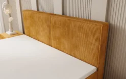 Boxspringbett Elara mit Schwebeoptik in Cord
