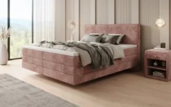 Boxspringbett Elara mit Schwebeoptik in Cord