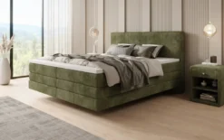 Boxspringbett Elara mit Schwebeoptik in Cord