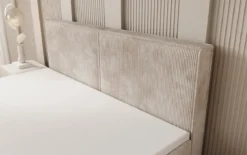 Boxspringbett Elara mit Schwebeoptik in Cord