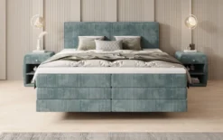 Boxspringbett Elara mit Schwebeoptik in Cord