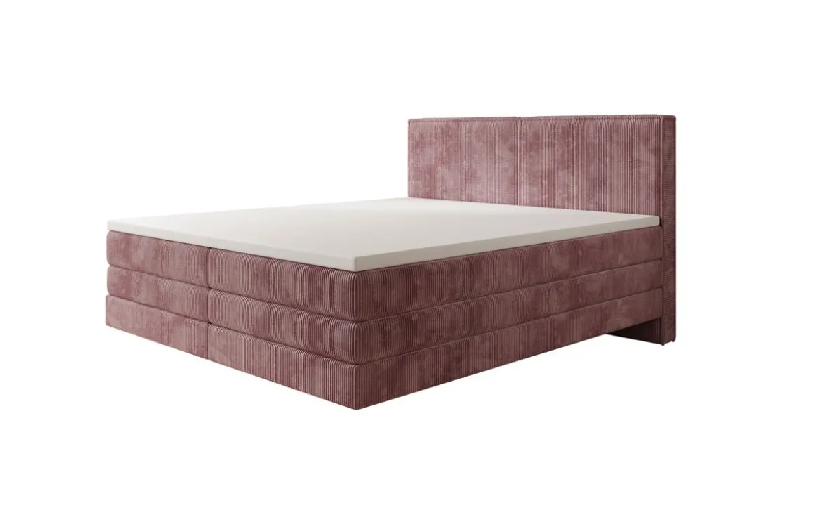 Boxspringbett Elara mit Schwebeoptik in Cord