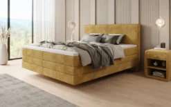 Boxspringbett Elara mit Schwebeoptik in Cord