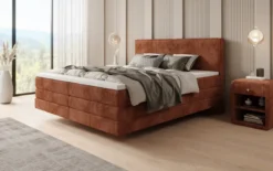 Boxspringbett Elara mit Schwebeoptik in Cord