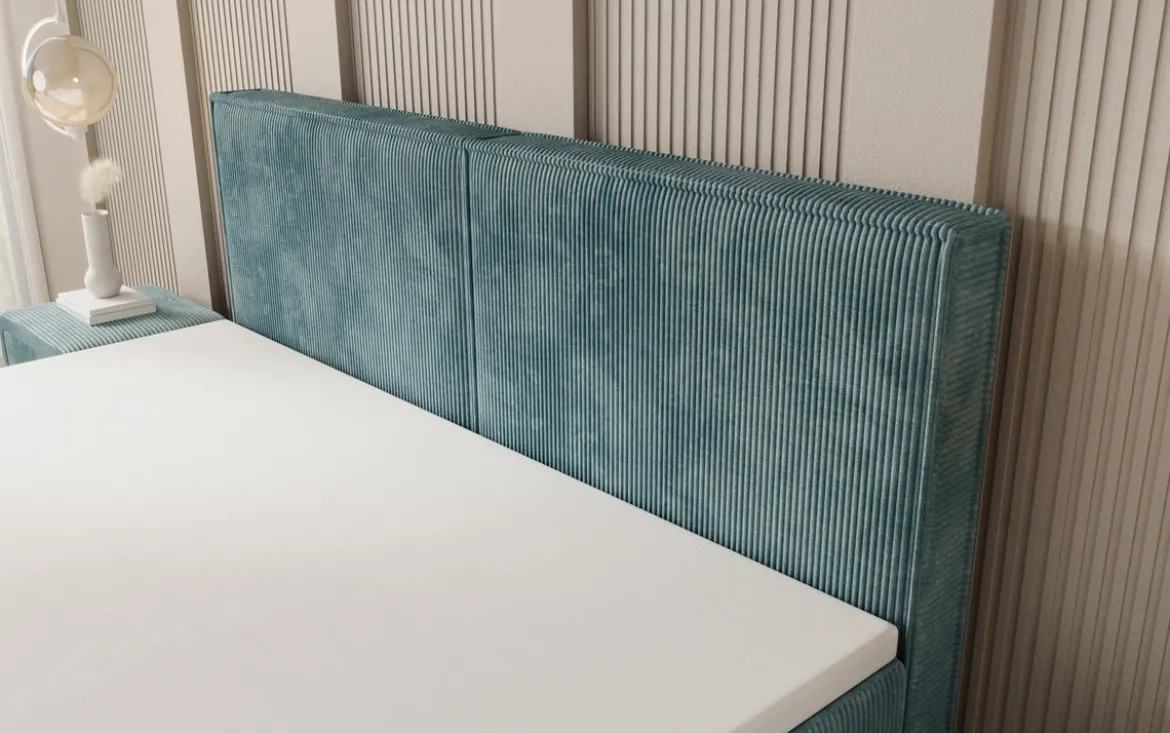 Boxspringbett Elara mit Schwebeoptik in Cord