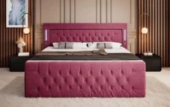 Boxspringbett Elegance mit LED, USB und Stauraum